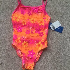 Girls tank swimsuit 1-piece NWT size 12 pink